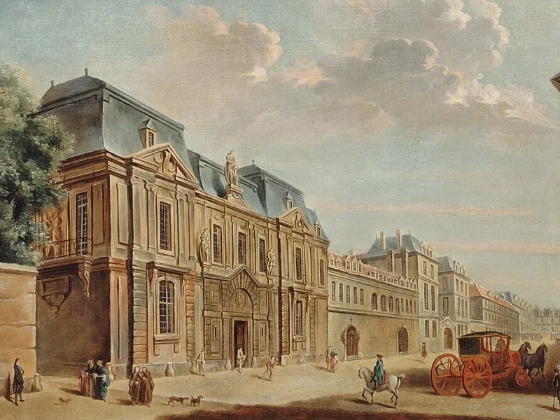 1715-Nicolas-Jean-Baptiste Raguenet - L'Hôtel Carnavalet intorno al 1740